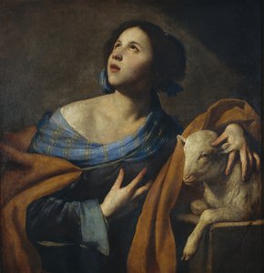 Saint Agnes by Massimo Stanzione