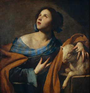Saint Agnes by Massimo Stanzione