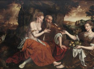 Lot and His Daughters by Massys
