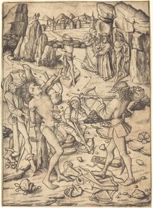 Martyrdom of Saint Sebastian by Master E.S.