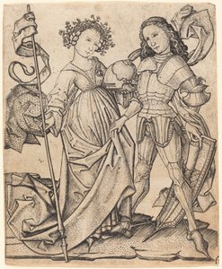 The Knight and the Lady by Master E.S.