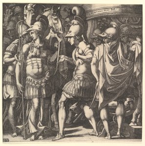 Alexander Welcoming Thalestris and the Amazons, mid-16th century by Master FG