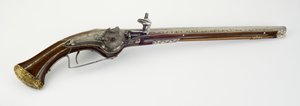 One of Pair of Wheel-Lock Holster Pistols, c.1650 by Master H. W.