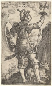 Mars from The Gods Who Preside Over the Planet, 1528 by Master I.B.