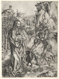The Temptation of Christ, 1400s by Master L Cz