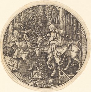 The Flight into Egypt by Master L after Albrecht Dürer