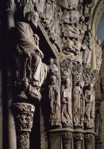 Portico de la Gloria Depicting St. James (detail) by Master Mateo