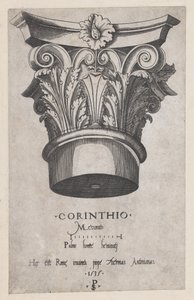 Speculum Romanae Magnificentiae: Corinthian Capital by Master PS
