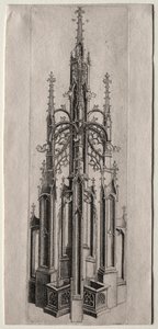 Design for a Gothic Fountain