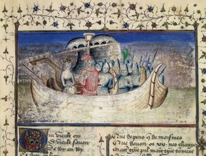 Brutus the Trojan Sets Sail for Britain, from The History of the Kings of Britain by Geoffrey of Monmouth