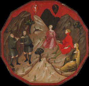 A Contest between the Shepherds Alcesto and Acaten, ca. 1410