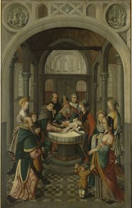 Panel of an Altarpiece with Circumcision of Christ by Master of Alkmaar