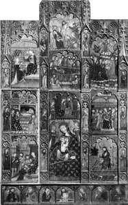 Retable, late 14th or early 15th century