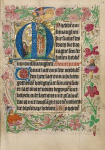 Initial M: A Kneeling Woman in Prayer by Master of Evert Zoudenbalch