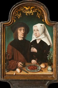 Self-Portrait of the Artist with His Wife by Master of Frankfurt