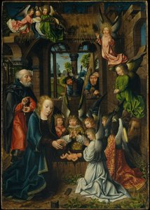 The Adoration of the Christ Child, c.1500 by Master of Frankfurt