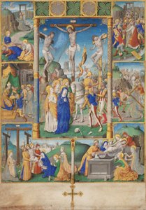The Crucifixion with Six Passion Stories