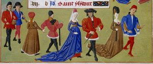 May: The Courtiers Walk (detail) by Master of Jean Rolin II