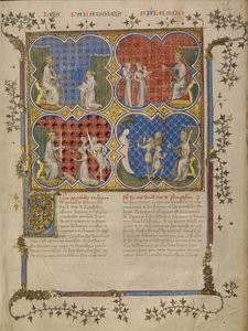 Solomon Teaching Rehoboam; The Judgment of Solomon; Solomon Testing the Legitimacy of Three Brothers by Master of Jean de Mandeville
