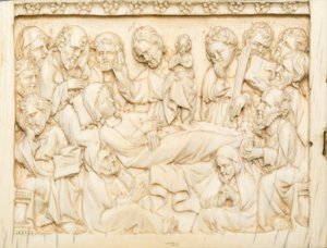 Diptych Fragment: The Death of the Virgin, 1375-1400