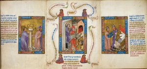 Three Scenes depicting the 