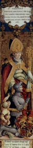 Saint Martin with the Beggar and the Donor Gottfried Werner of Zimmern by Master of Messkirch