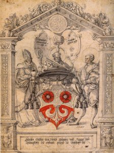 Hercules Göldlin with Saints Conrad, Pelagius, and Peter by Master of Messkirch