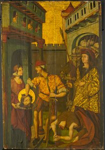 The Beheading of Saint John the Baptist by Master of Palanquinos
