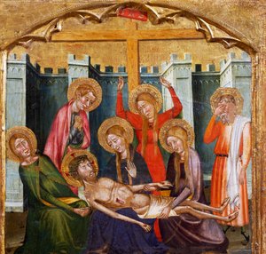 Deposition in the Tomb, by the Master of Rubio, predella of the altarpiece from the Church of Santa Maria, Rubio