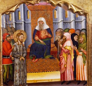 The Trial of Jesus, by the Master of Rubio, predella of the altarpiece from the Church of Santa Maria, Rubio