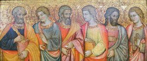Apostles, Peter, John, Andrew, Philip?, Simon?, Thomas?, Maestro di San Davino