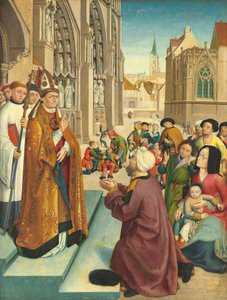 Episodes from the Life of a Bishop Saint, c. 1500 by Master of St. Giles