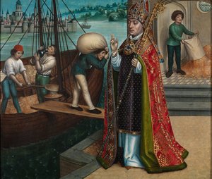 The Miracle of the Grain, from the Altarpiece of St. Nicholas by Master of The Legend of St. Lucy