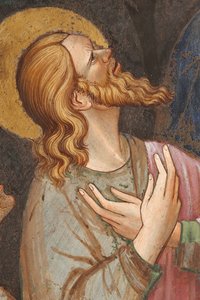 Assumption of the Virgin and the Virgin Mary Dropping the Girdle or Holy Belt to St. Thomas (detail)