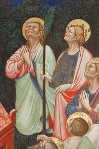 Assumption of the Virgin and the Virgin Mary Dropping the Girdle or Holy Belt to St. Thomas (detail)