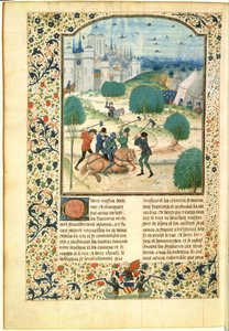 Miniature from Volume II of the Chronicle of England written by Jean de Wavrin, Lord of Forestel