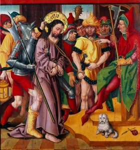Jesus Before Herode Antipas by Master of the Baden Carnation