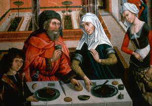 Detail (altar-piece from the Carmelite Church) by Master of the Barbara Legend