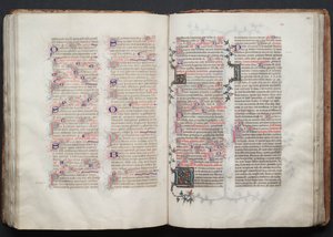 The Gotha Missal: Fol. 113r, Text, c. 1375 by Master of the Boqueteaux