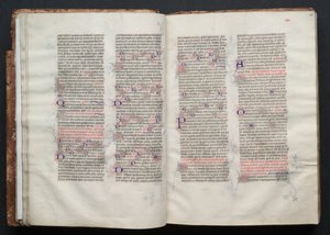 The Gotha Missal: Fol. 24r, Text, c. 1375 by Master of the Boqueteaux
