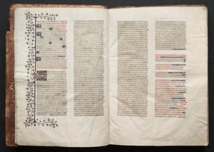 The Gotha Missal: Fol. 3v, Text, c. 1375 by Master of the Boqueteaux