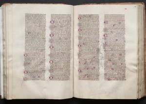 The Gotha Missal: Fol. 52v, Text, c. 1375 by Master of the Boqueteaux