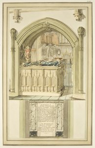 Tomb of Robert Fitzharding, Died 1170, in Bristol Cathedral, c.1799 by Master of the Bristol Church Monuments
