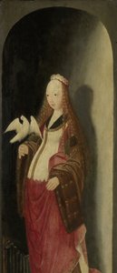 Saint Cecilia, Right Wing of a Triptych by Master of the Brunswick Diptych (attributed to)