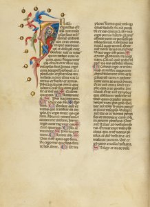 Initial I: Saint John the Evangelist by Master of the Brussels Initials