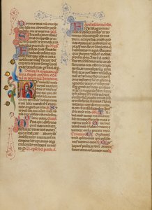 Initial R: The Virgin in Prayer