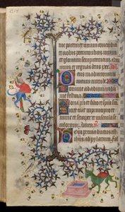 Hours of Charles the Noble, King of Navarre (1361-1425): fol. 129v, Text by Master of the Brussels Initials and Associates