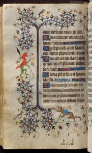 Hours of Charles the Noble, King of Navarre (1361-1425): fol. 200v, Text by Master of the Brussels Initials and Associates