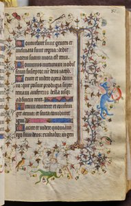 Hours of Charles the Noble, King of Navarre (1361-1425): fol. 41r, Text by Master of the Brussels Initials and Associates