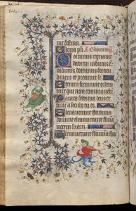 Hours of Charles the Noble, King of Navarre (1361-1425): fol. 55v, Text by Master of the Brussels Initials and Associates
